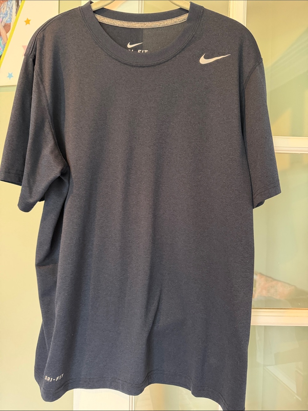 Nike Men’s Short Sleeve Dri-FIT Tee in Navy Blue